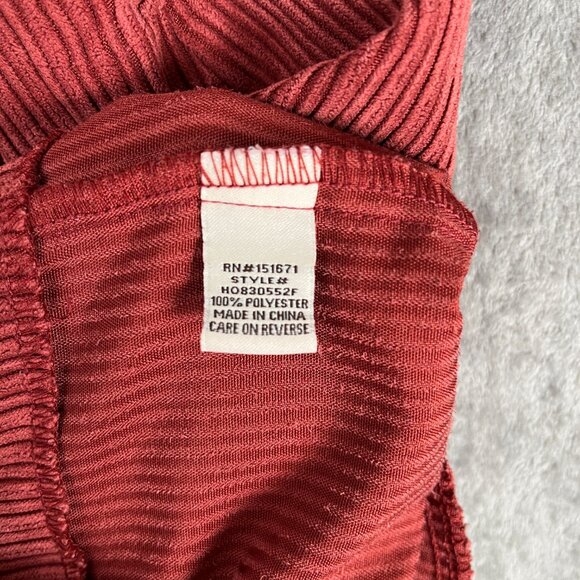 HOT KISS Red Corduroy Overall Dress Juniors' 7 Y2K Academia Preppy Buckle Mini - Picture 11 of 12